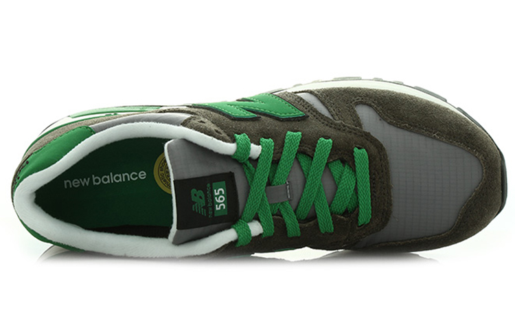 Lookbook New Balance NB 565 低幫 跑步鞋 男款 灰綠色