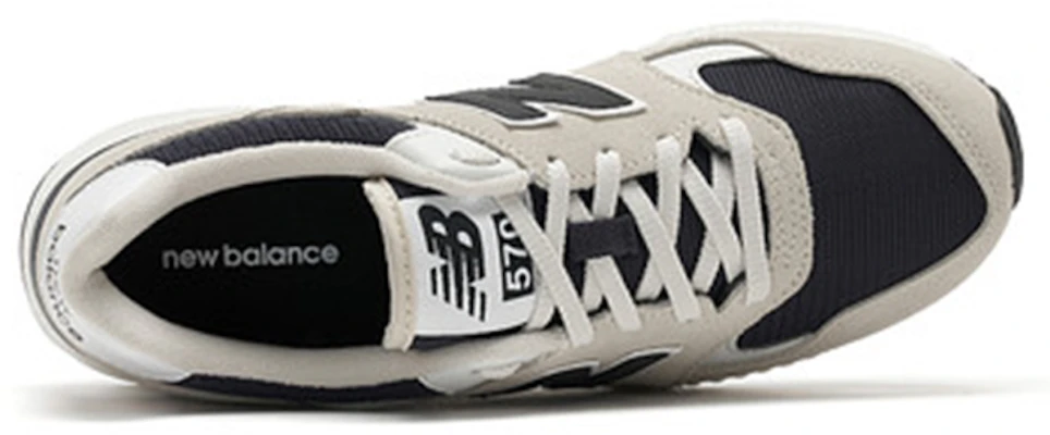 New Balance 570 Series Beige Black D Wide 'Creamwhite Black' ML570BNA Lookbook New Balance 570 Series Beige Black D Wide 'Creamwhite Black' ML570BNA