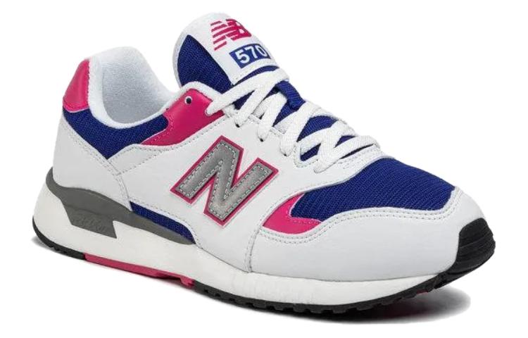 Lookbook 뉴발란스 570 화이트/핑크/블루 (New Balance 570 White/Pink/Blue - shortened) ML570BNC