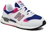 Lookbook New Balance 570 Putih/Pink/Biru Berwarna-Warni ML570BNC
