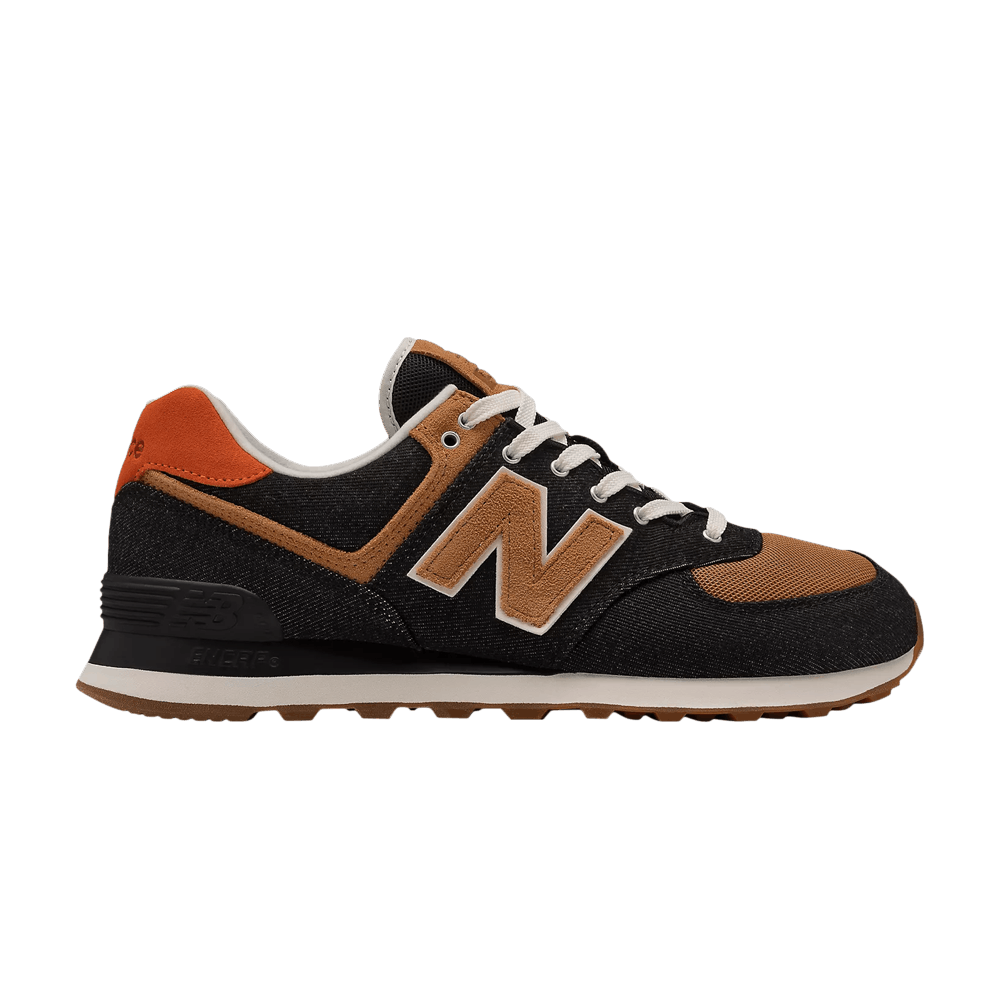 NB 574 4E Wide 'Denim - Black Faded Workwear'