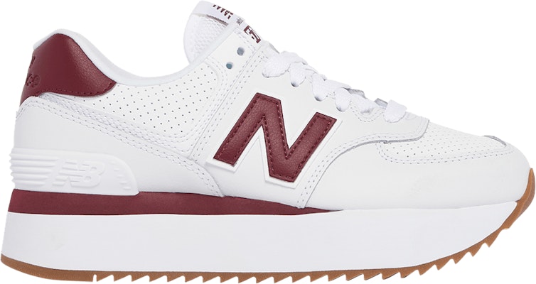 (Women) New Balance 574+ 'White Burgundy' WL574ZFC Buy (Women) New Balance 574+ 'White Burgundy' WL574ZFC