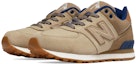 Lookbook New Balance 574 'Beige Khaki' Lelaki/Wanita Beige Khaki Sneaker KL574NMG