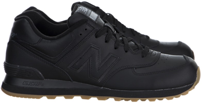 新百伦 NB 574 皮革 耐磨防滑 低帮 跑步鞋 男款 黑色 Order 新百伦 NB 574 皮革 耐磨防滑 低帮 跑步鞋 男款 黑色