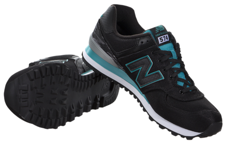 Shop 新百伦 574系列 舒適耐磨跑步鞋 黑綠色