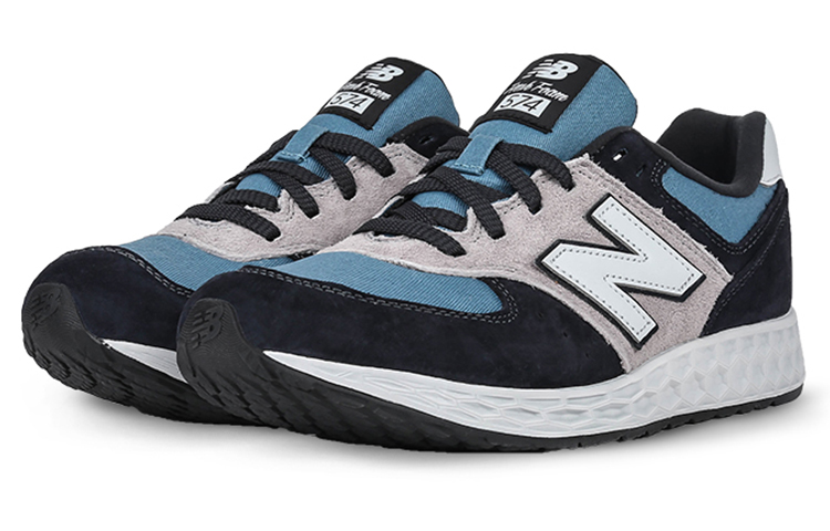 Lookbook ニューバランス574 ブラック/グレー/ブルー MFL574CP