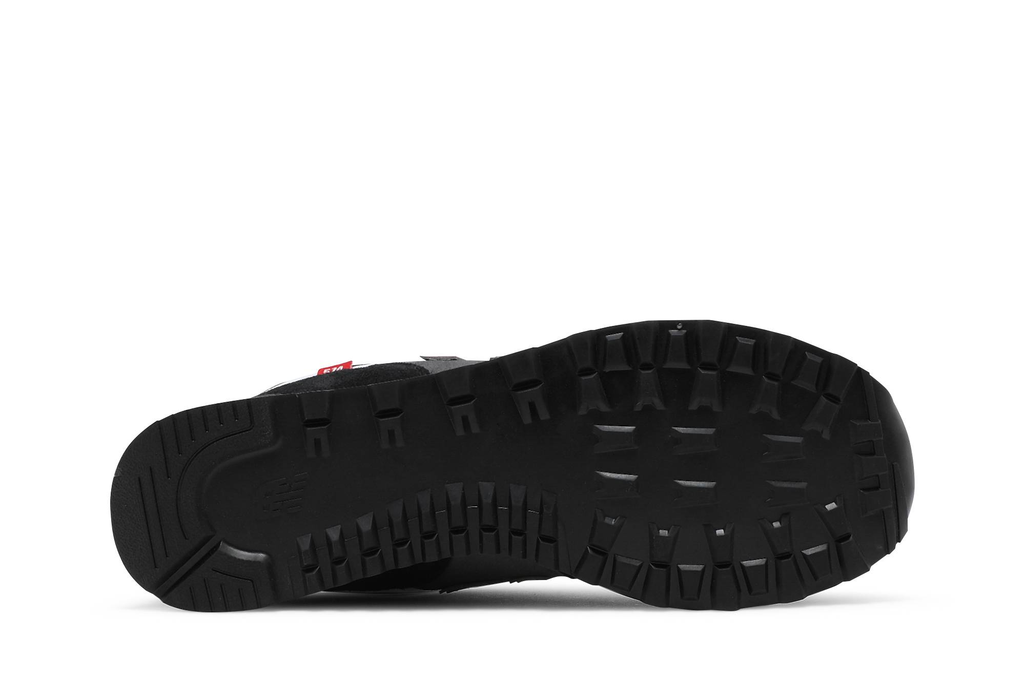 Shop New Balance 574 '黑色疾速紅' ML574SM2