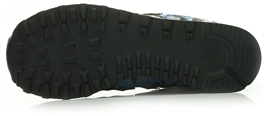 New Balance 574系列 復古低幫跑步鞋 男女同款 藍色 迷彩色 Shop New Balance 574系列 復古低幫跑步鞋 男女同款 藍色 迷彩色