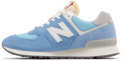 Lookbook New Balance NB 574 透氣百搭 減震防滑 低筒 生活休閒鞋 男女同款 藍色