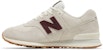 New Balance 574 'Putih Tulang Burgundy' U574NOW