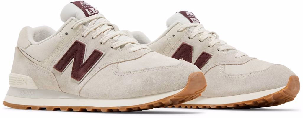 New Balance 574 'Bone White Burgundy' U574NOW Cheap New Balance 574 'Bone White Burgundy' U574NOW