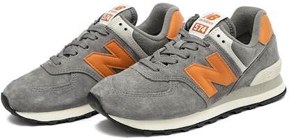 New Balance NB 574 舒適復古 低筒 跑步鞋 男女款 灰橙 Lookbook New Balance NB 574 舒適復古 低筒 跑步鞋 男女款 灰橙