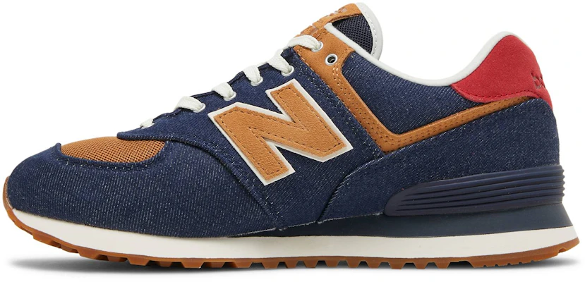 New balance 574 sales pigment team red