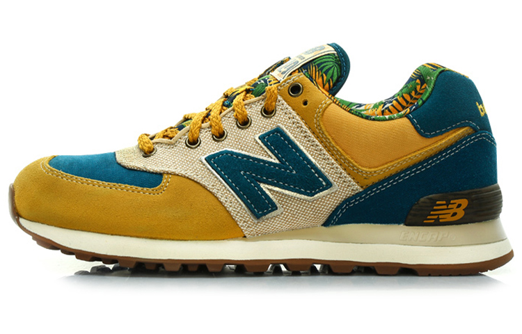 Buy New Balance NB 574 植物園復古低筒跑步鞋 男女款 黃藍色