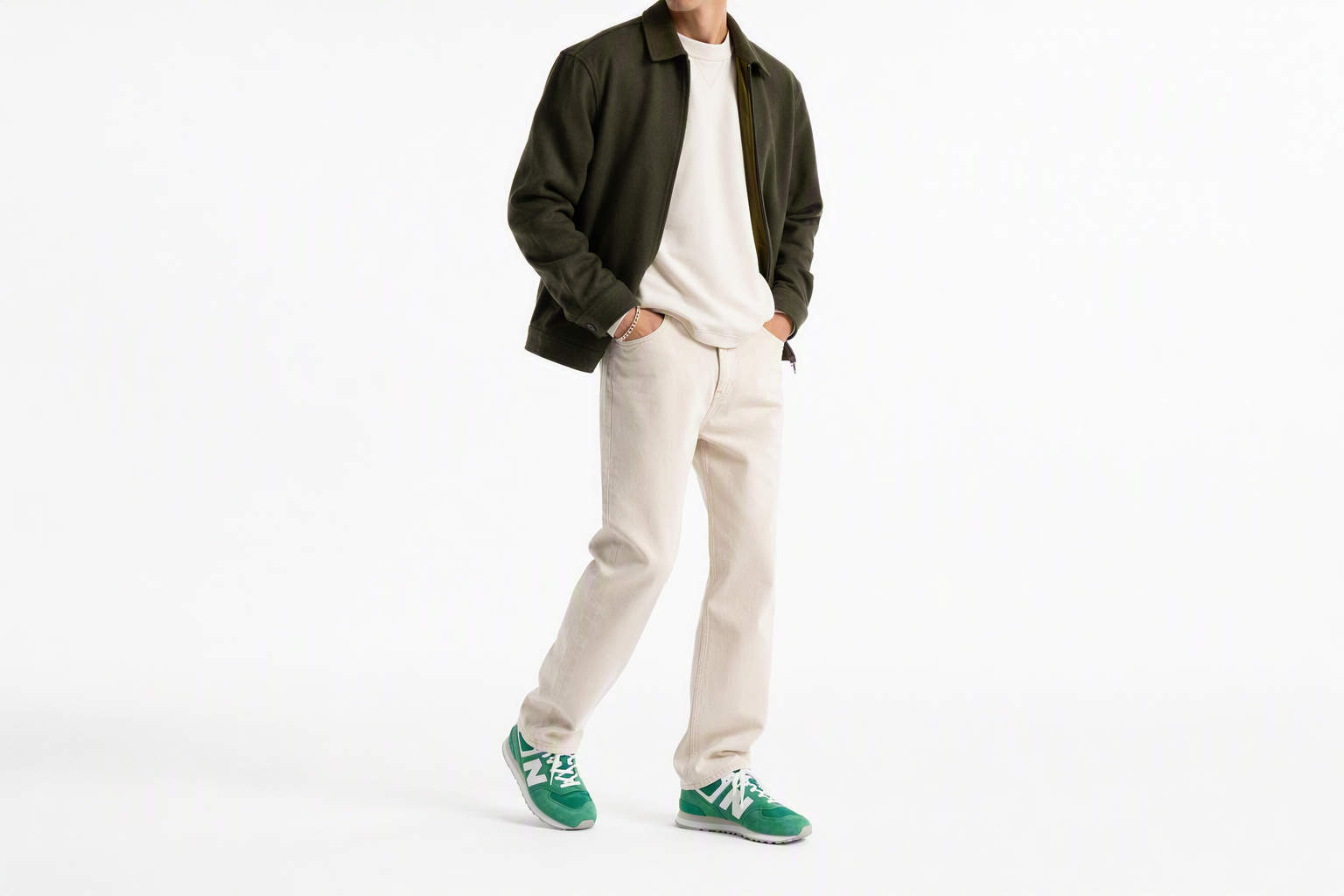 Order ニューバランス574「グリーン」 ML574PG2
