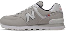 Buy New Balance NB 574 低帮 跑步鞋 男款 白灰色 D寬
