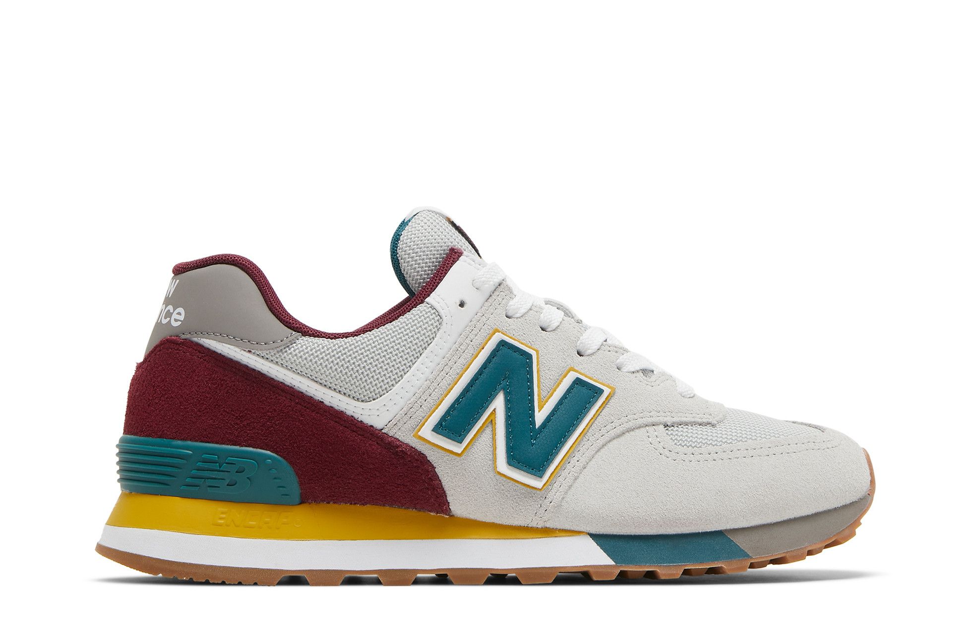 Buy New Balance 574 'Gris Burdeos Turquesa Amarillo' ML574PR2