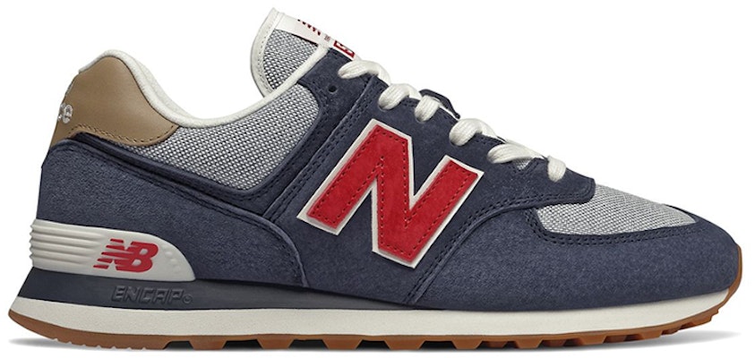 New balance 574 navy 2025 red