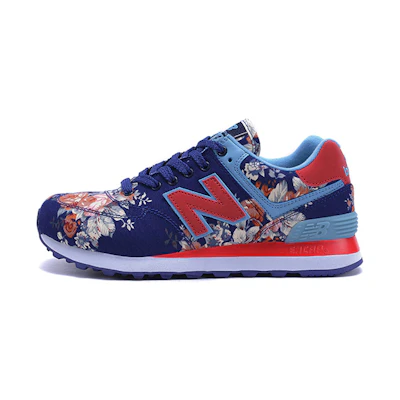 NB 574 'Red Blue Floral'