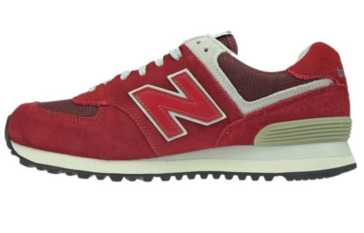 Buy New Balance 574系列 舒適耐磨跑步鞋 男女同款 紅色
