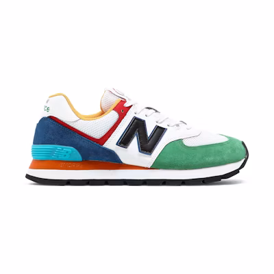 NB 574 'Rugged - White Varsity Green'