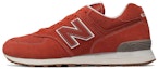 Buy New Balance 574系列 透氣減震耐磨 低幫跑步鞋 橘紅色