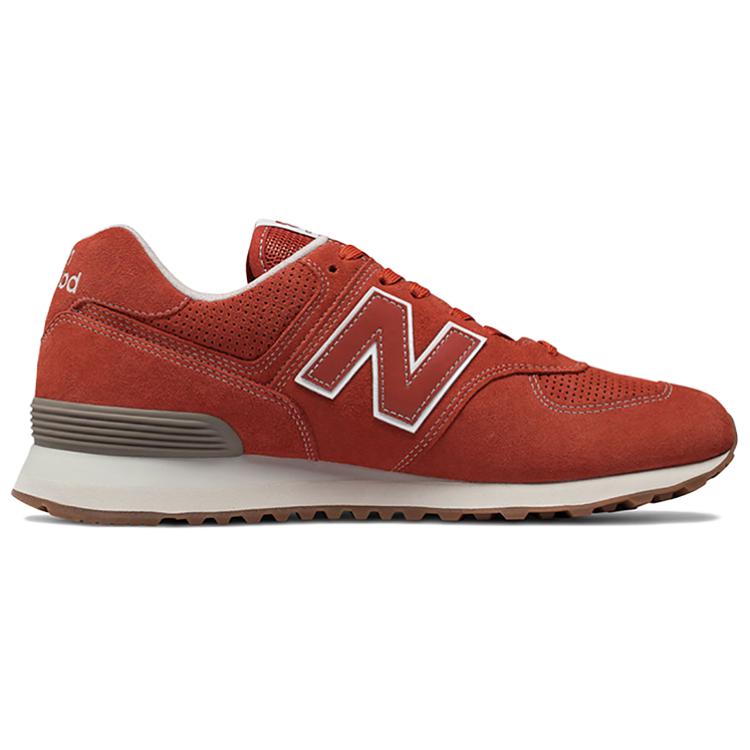 Order New Balance 574系列 透氣減震耐磨 低幫跑步鞋 橘紅色