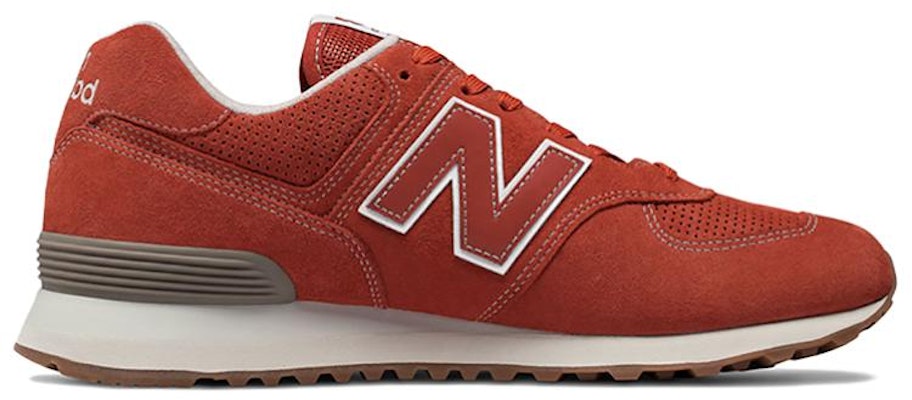 New Balance 574系列 透氣減震耐磨 低幫跑步鞋 橘紅色 Order New Balance 574系列 透氣減震耐磨 低幫跑步鞋 橘紅色