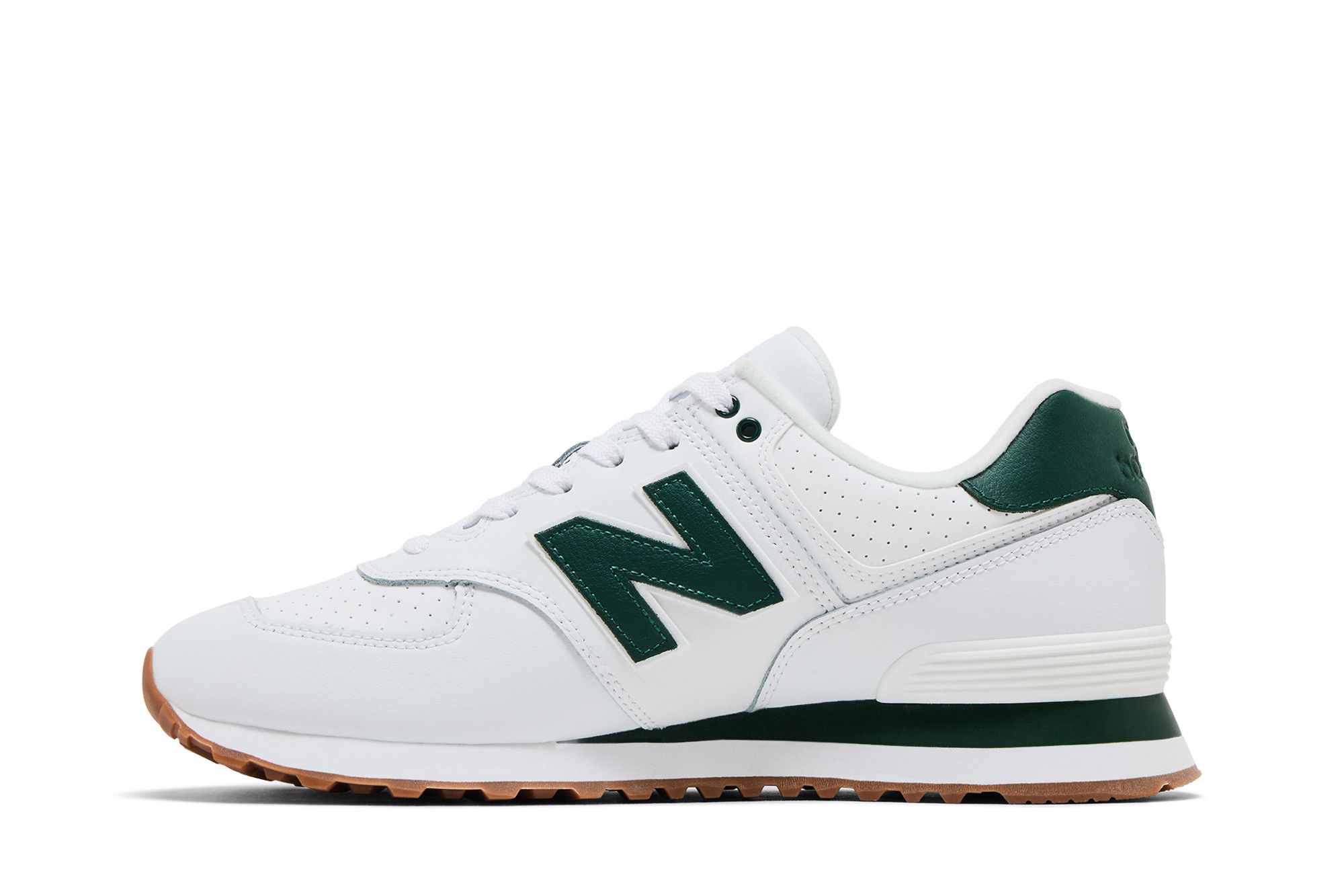 Lookbook New Balance 574 '白绿' 运动鞋 U574FNS