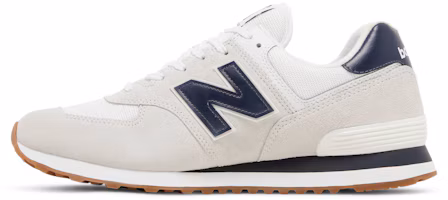 Lookbook New Balance 574 '白色 海軍藍 橡膠底' ML574TF2