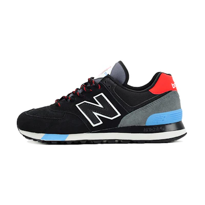 NB 574 Black Velocity Red