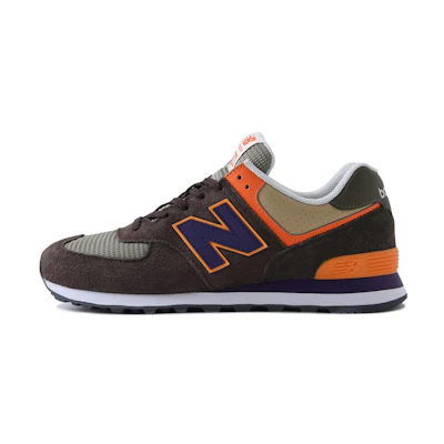 NB 574 Brown Purple Orange Grey