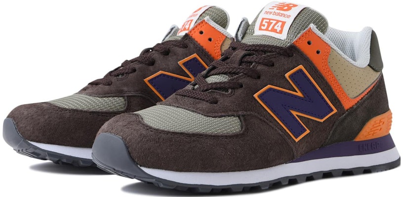 New Balance 574 Coklat Ungu Oranye Abu-Abu U574PG2 Lookbook New Balance 574 Coklat Ungu Oranye Abu-Abu U574PG2