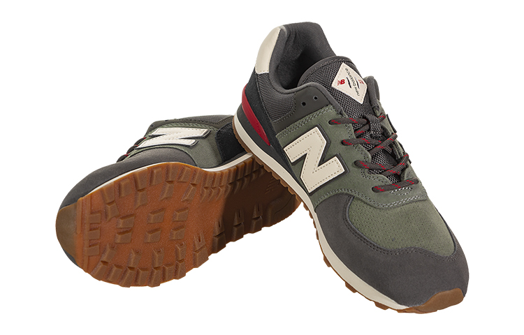 Shop New Balance 574 Verde Camo Rojo Team GC574JHR