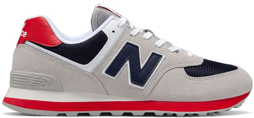 New Balance 574 Klassisch ''Grau Navy Rot'' ML574MUB Order New Balance 574 Klassisch ''Grau Navy Rot'' ML574MUB