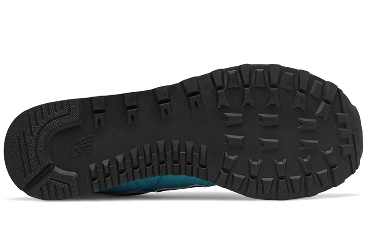 Shop New Balance 574系列 D寬 天藍黑