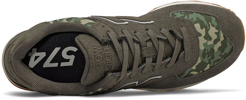 New Balance NB 574 低帮 跑步鞋 男女同款 迷彩棕 D寬 Lookbook New Balance NB 574 低帮 跑步鞋 男女同款 迷彩棕 D寬
