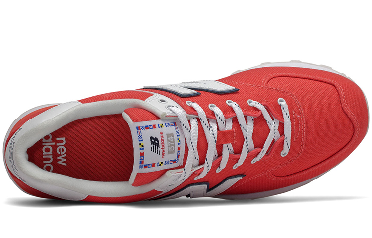 Lookbook New Balance 574 D Sepatu Merah/Putih ML574SOL