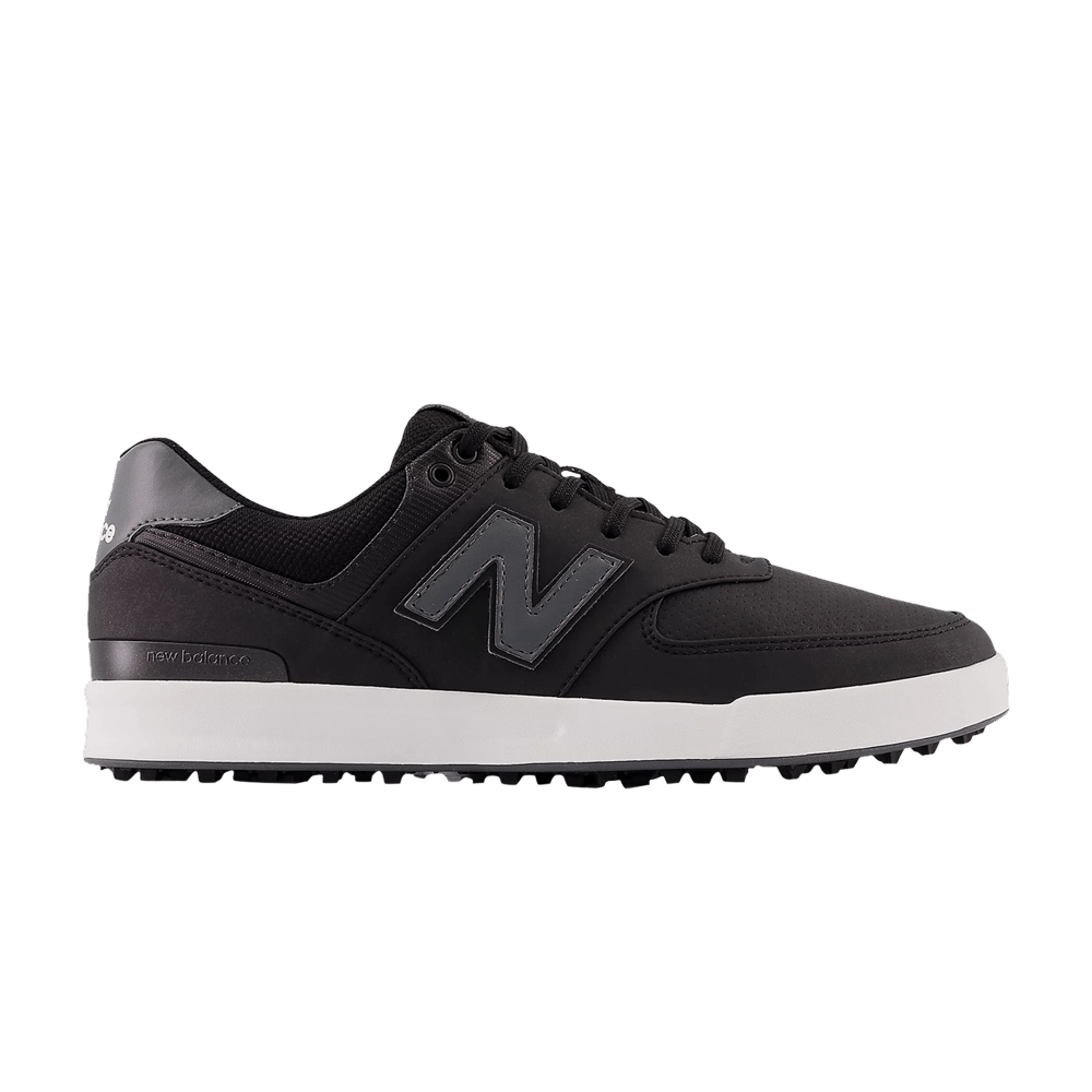NB 574 Greens 4E Wide 'Black'