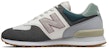 New Balance 574 Kelabu Krim Hijau Pudina ML574NFU