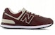 New Balance 574 Kulit 'Coklat Gelap' ML574LPB