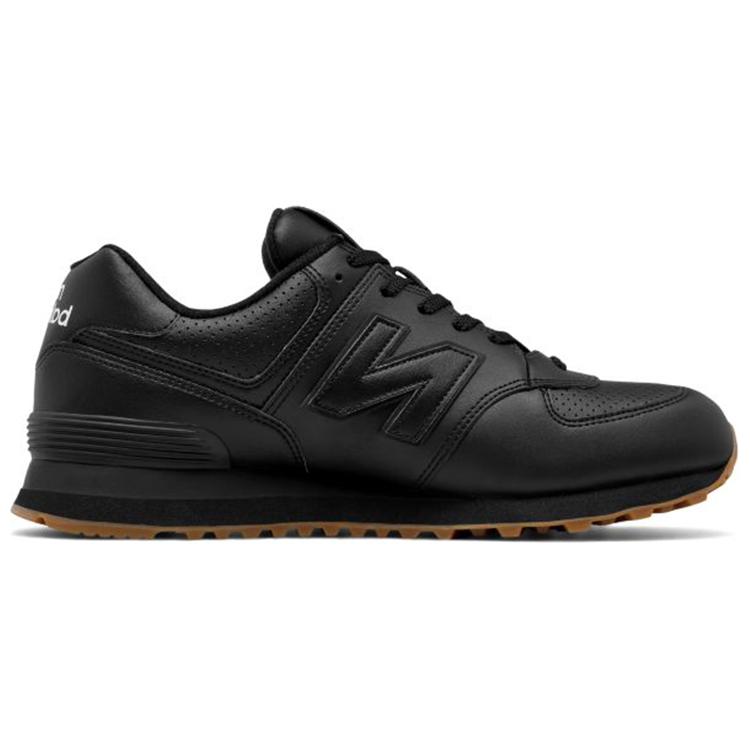 NB 574 Leather Shoes 'Black Silver' 圖 2