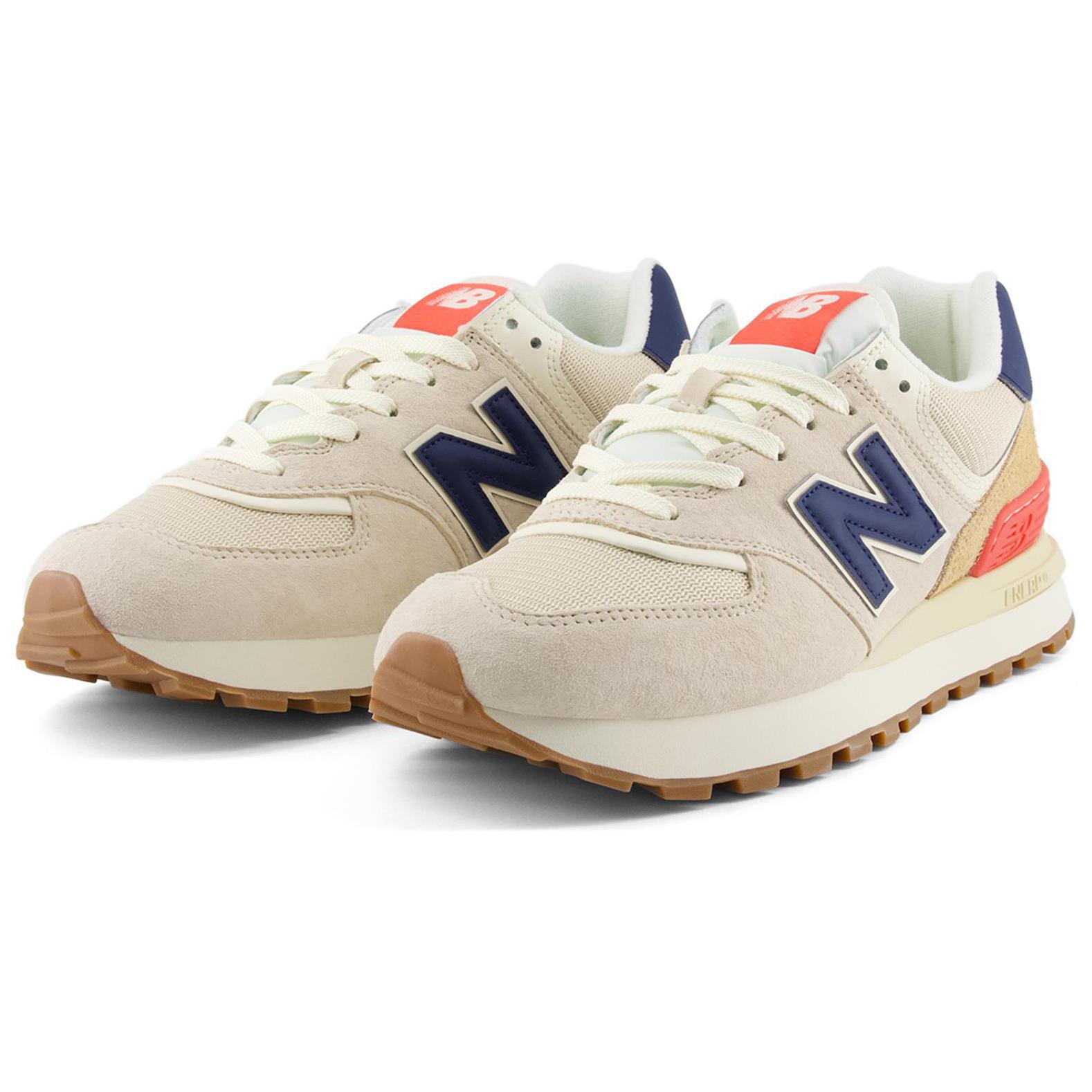 Shop New Balance NB 574 舒適百搭 防滑耐磨 低筒 生活休閒鞋 男女同款 卡其色