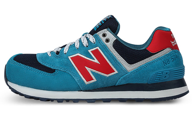 Buy New Balance NB 574 復古休閒 耐磨透氣 低幫 跑步鞋 男女性同款 藍紅色