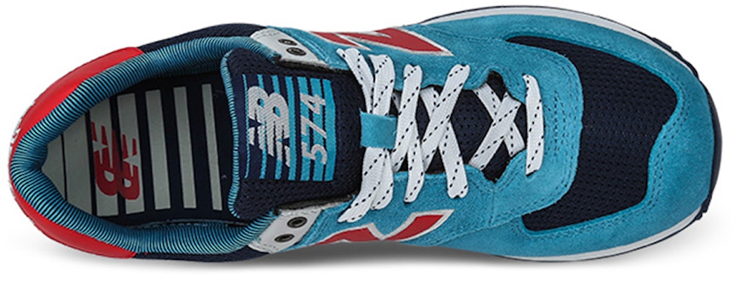 New Balance 574 Low-top Biru/Merah ML574SOG Lookbook New Balance 574 Low-top Biru/Merah ML574SOG