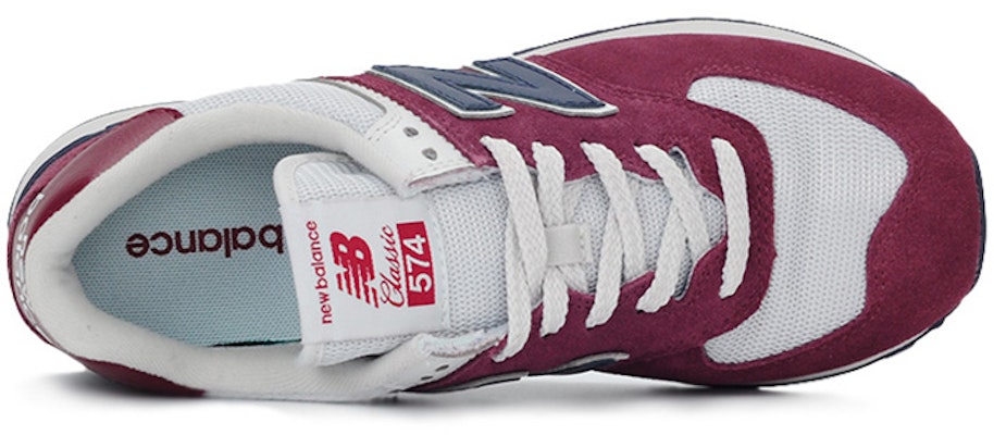 New Balance 574 Zapatillas Rojo Vino/Blanco ML574ESW Shop New Balance 574 Zapatillas Rojo Vino/Blanco ML574ESW