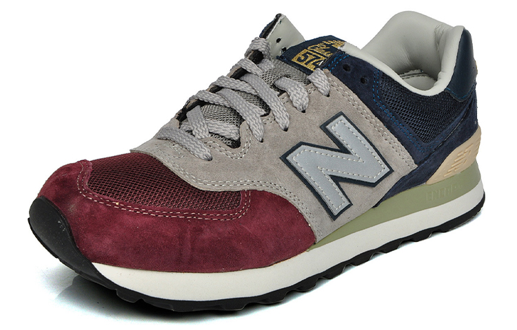 Order New Balance NB 574 復古 低幫 跑步鞋 男女同款 紅灰藍