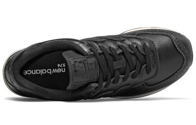 Lookbook New Balance NB 574 防滑透氣 低筒 跑步鞋 男女款 純黑色