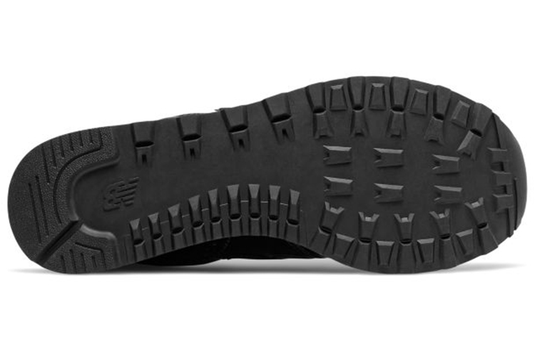 Shop New Balance NB 574 防滑透氣 低筒 跑步鞋 男女款 純黑色