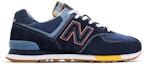 Buy New Balance 574 Siri Bernafas Tahan Lama Anti-Licat Retro 'Biru' ML574HMK